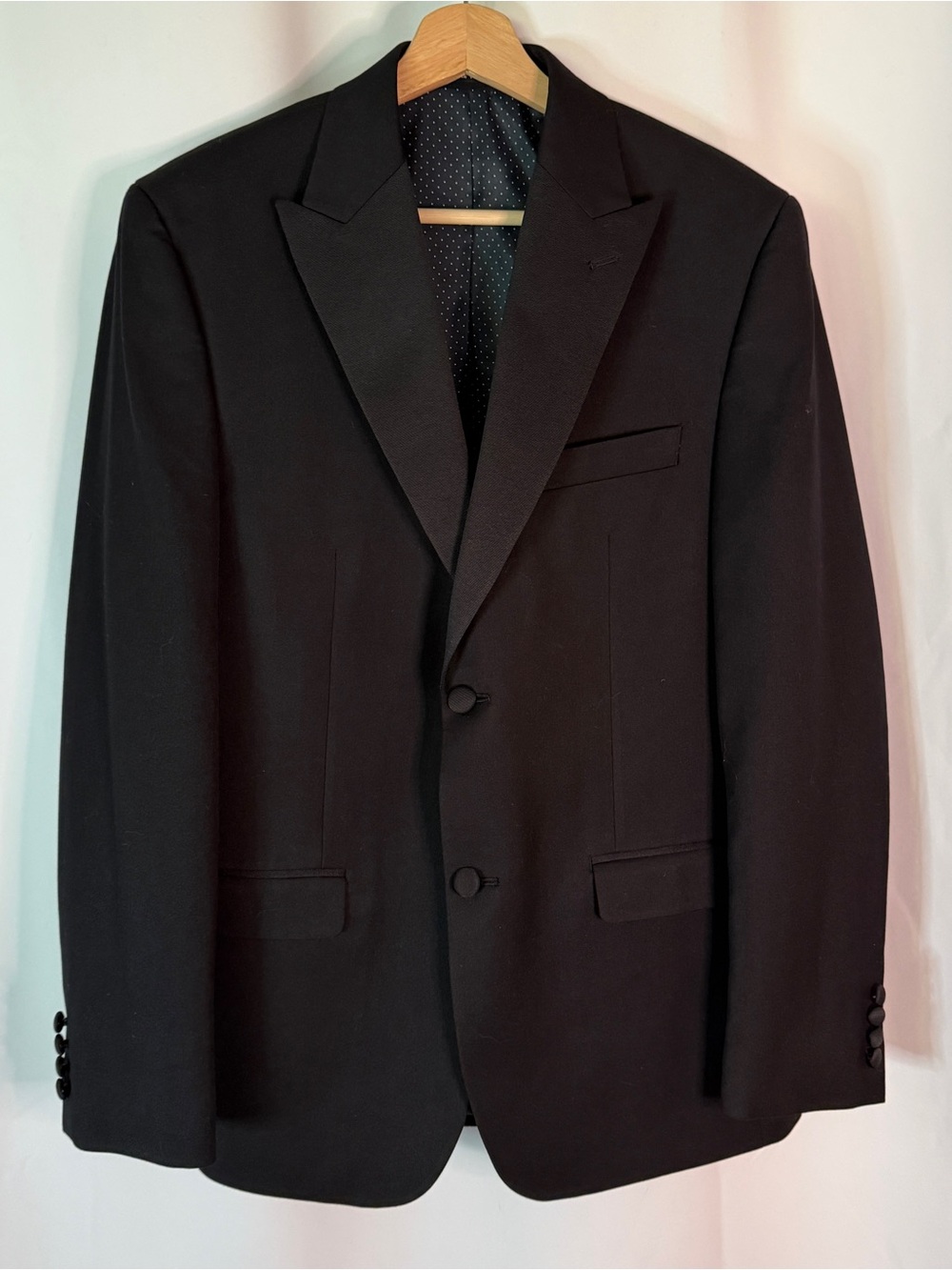 Alfani Black Two-Button Men's Blazer with Notch Lapels